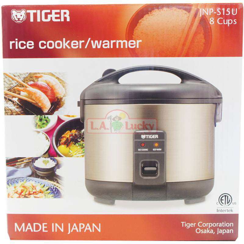 Tiger JNP-S15U-HU 8-Cup Rice Cooker and Warmer, Urban Satin (Dented Side)